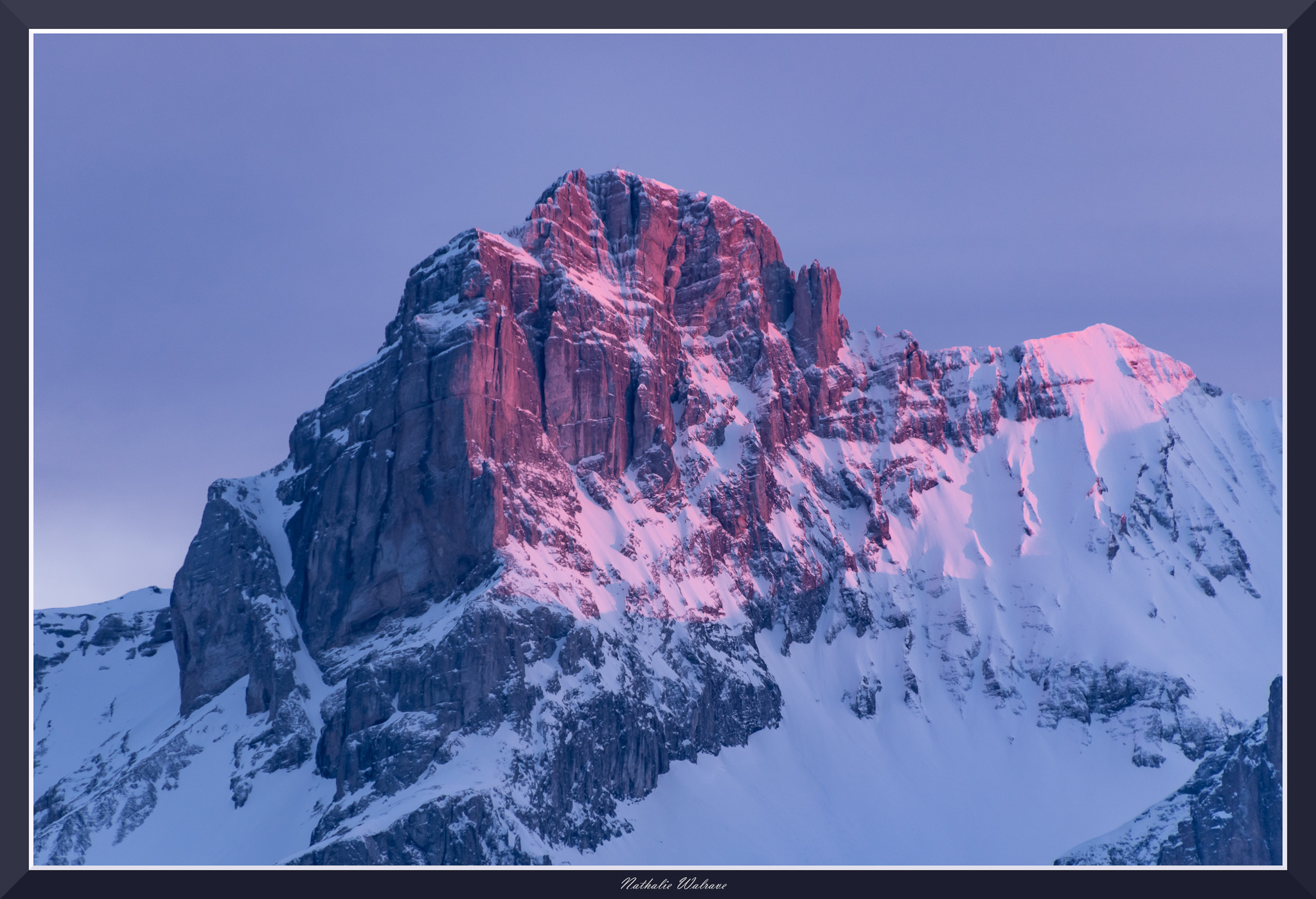 coucher de soleil dans le Vercors